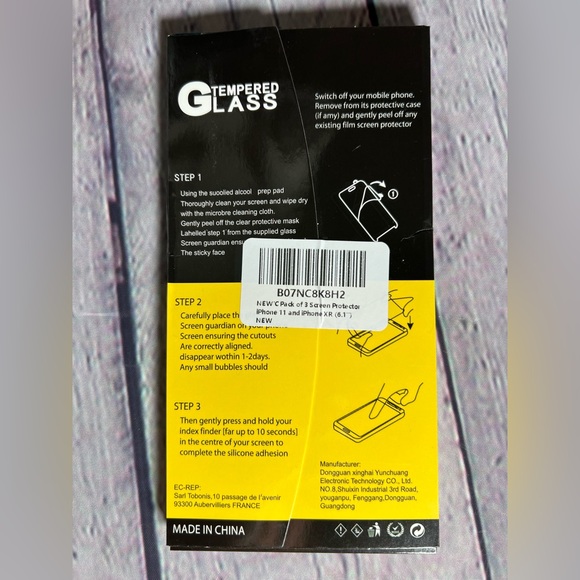 NEW'C [2Pack] Screen Protector for iPhone 11 & XR (6.1")Tempered Glass - Picture 3 of 12